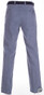 MENS Flat Front Structure Madrid Broek Midden Blauw