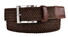 MENS Gevlochten Stretch Riem Donker Bruin