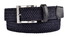 MENS Gevlochten Stretch Riem Navy