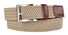 MENS Gevlochten Stretch Riem Zand