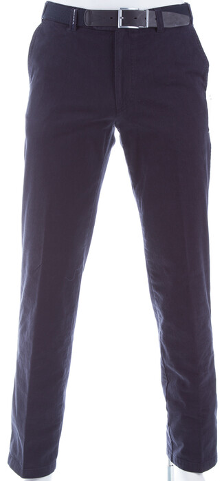 MENS Hairline Flat-Front Madrid Broek Navy