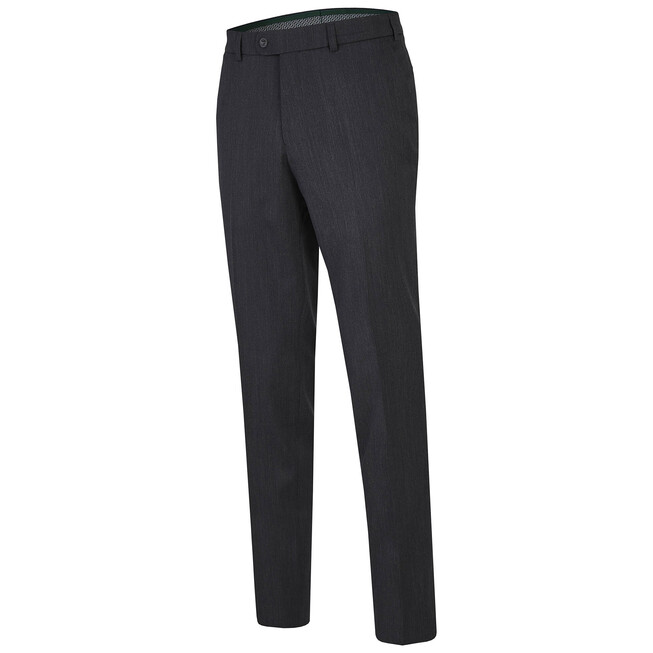 MENS Madison Dunne Wollen Pantalon Broek Antraciet