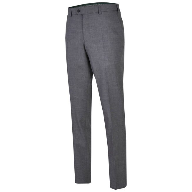 MENS Madison Dunne Wollen Pantalon Broek Grijs