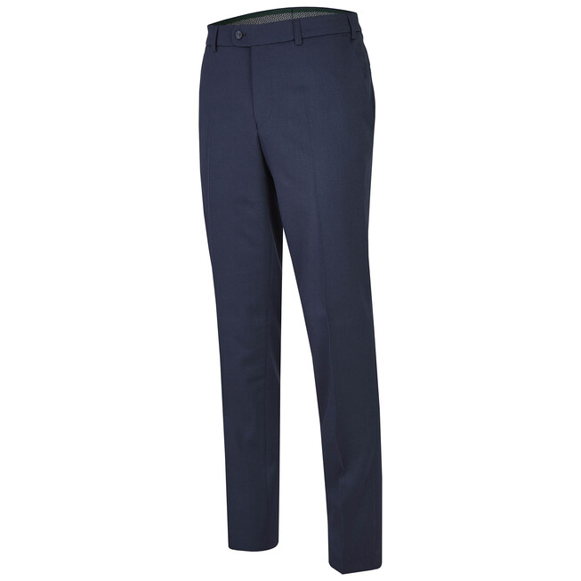 MENS Madison Dunne Wollen Pantalon Broek Royal Blue