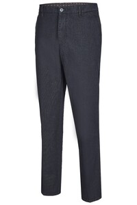 MENS Madison Fine Structure Flat-Front Pants Navy