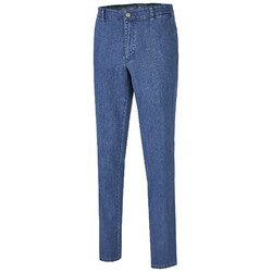 MENS Madison Modern-Fit Xtend Flat-Front Jeans Licht Blauw