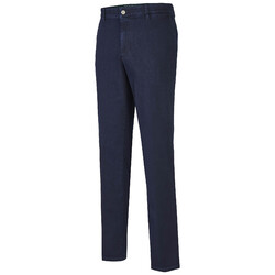 MENS Madison Modern-Fit Xtend Flat-Front Jeans Navy
