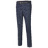 MENS Madrid Comfort-Fit Flat-Front Xtend Jeans Dark Denim Blue