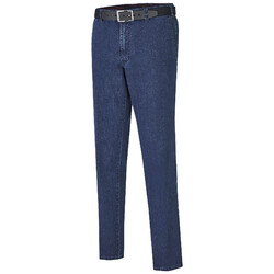 MENS Madrid Comfort-Fit Flat-Front Xtend Jeans Denim Blue
