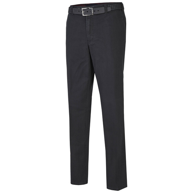 MENS Madrid Comfort-Fit Flat-Front Xtend Jeans Zwart