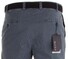 MENS Madrid Comfort-Fit Structured Flat-Front Broek Blauw