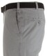 MENS Madrid Comfort-Fit Structured Flat-Front Broek Licht Grijs