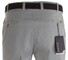 MENS Madrid Comfort-Fit Structured Flat-Front Broek Licht Grijs