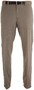 MENS Madrid Comfort-Fit Structured Flat-Front Broek Zand
