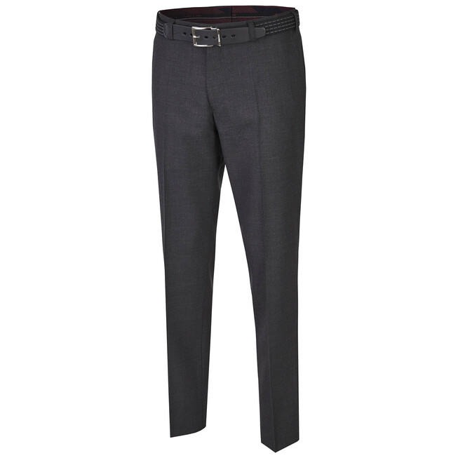 MENS Madrid Dikke Wollen Pantalon Broek Antraciet