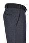 MENS Madrid Dikke Wollen Pantalon Broek Blauw Melange