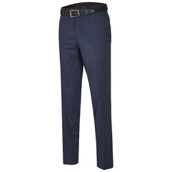 MENS Madrid Dunne Wollen Pantalon Broek Royal Blue