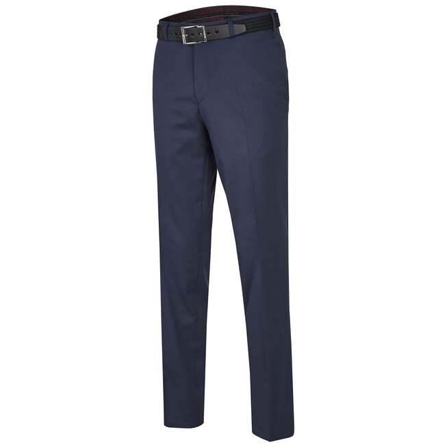MENS Madrid Dunne Wollen Pantalon Broek Royal Blue