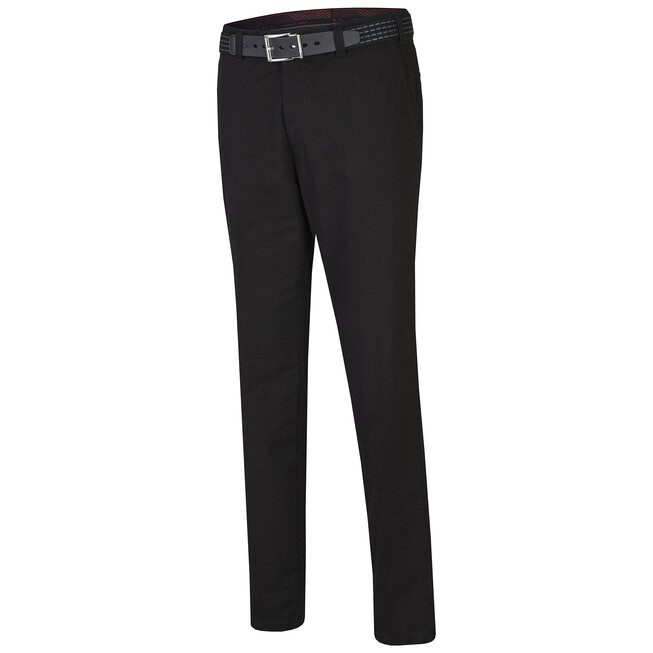 MENS Madrid Flat-Front Broek Zwart