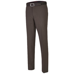 MENS Madrid Thin Wool Pants Dark Brown Melange