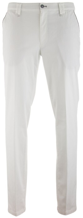 MENS Meran Contrasted Flat-Front Broek Wit