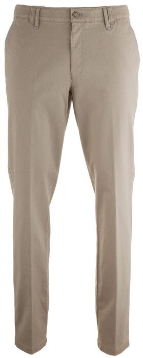 MENS Meran Contrasted Flat-Front Broek Zand