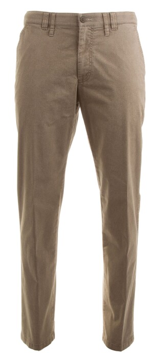 MENS Meran Diamond Print Broek Licht Bruin