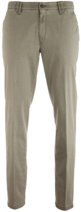MENS Meran Fine-Structure Flat-Front Broek Khaki