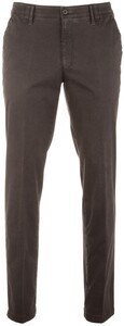 MENS Meran Fine-Structure Pants Dark Brown Melange