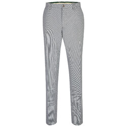 MENS Modern Meran Fine Check Broek Blauw