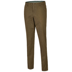 MENS Modern Meran Fine Pattern Pants Mid Brown