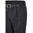 MENS Paris Bandplooi Omslag Wol Broek Antraciet