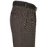 MENS Paris Bandplooi Omslag Wol Broek Bruin