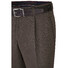 MENS Paris Bandplooi Omslag Wol Broek Bruin