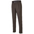 MENS Paris Bandplooi Omslag Wol Broek Bruin