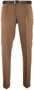 MENS Paris Bandplooi Omslag Wol Broek Donker Zand