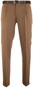 MENS Paris Bandplooi Omslag Wol Broek Donker Zand