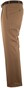 MENS Paris Bandplooi Omslag Wol Broek Donker Zand