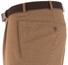 MENS Paris Bandplooi Omslag Wol Broek Donker Zand