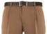MENS Paris Bandplooi Omslag Wol Broek Donker Zand