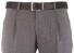 MENS Paris Bandplooi Omslag Wol Broek Licht Grijs