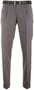 MENS Paris Bandplooi Omslag Wol Broek Licht Grijs