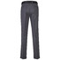MENS Paris Bandplooi Omslag Wol Broek Midden Grijs