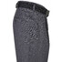 MENS Paris Bandplooi Omslag Wol Broek Midden Grijs