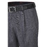 MENS Paris Bandplooi Omslag Wol Broek Midden Grijs