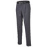 MENS Paris Bandplooi Omslag Wol Broek Midden Grijs