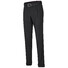 MENS Paris Bandplooi Omslag Wol Broek Zwart