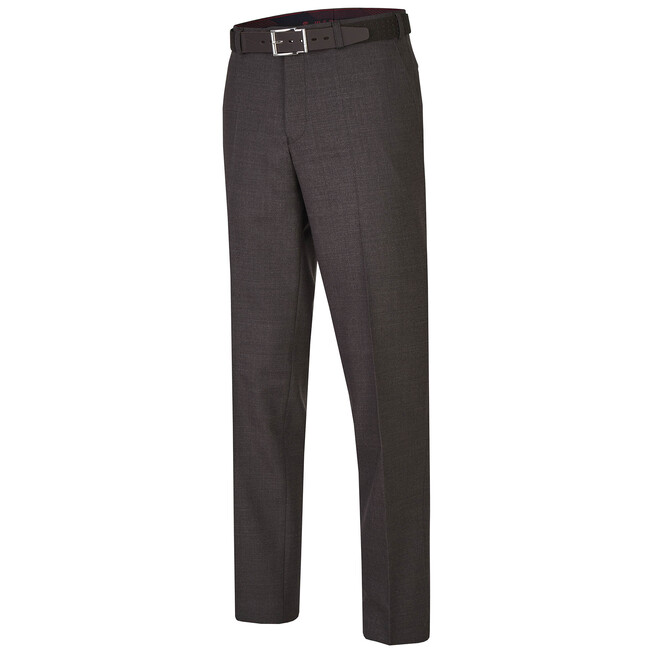 MENS Porto Twill Comfort Fit Pants Dark Brown Melange
