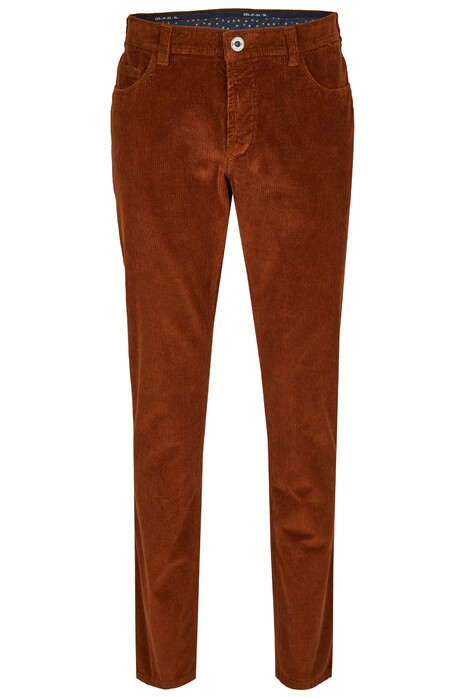 MENS Stretch Corduroy Madison Corduroy Broek Cognac