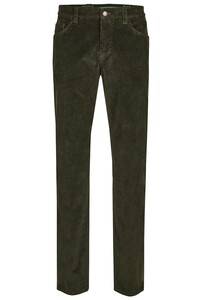 MENS Stretch Corduroy Madison Corduroy Broek Donker Groen